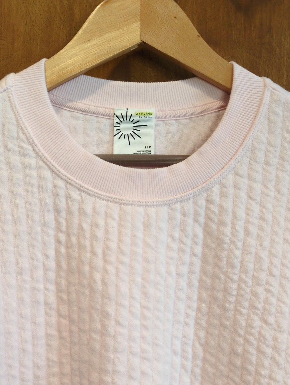 Offline By Aerie Coffee Run Crewneck In Pink Petal Size S - Picture 3 of 8